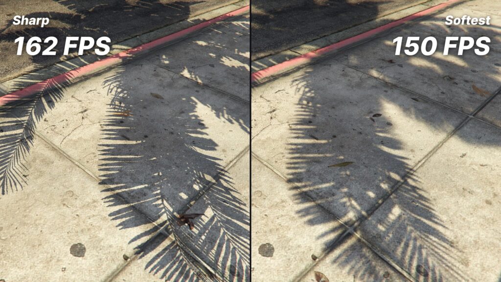 this is why you need to choose sharp option at the gta 5 soft shadows settings - comparison