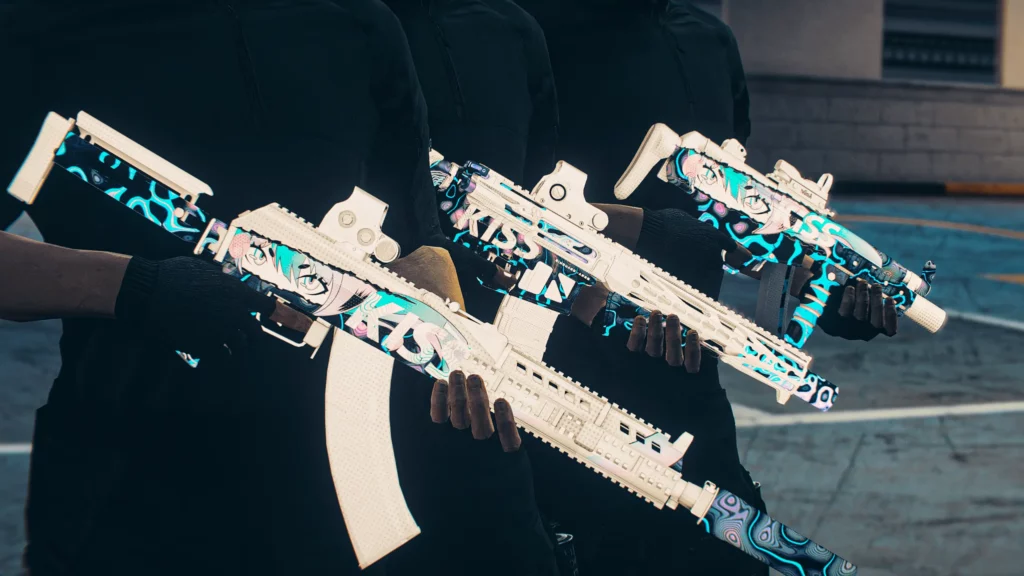 Exclusive KISS weapon skins for FiveM - gta 5 mods