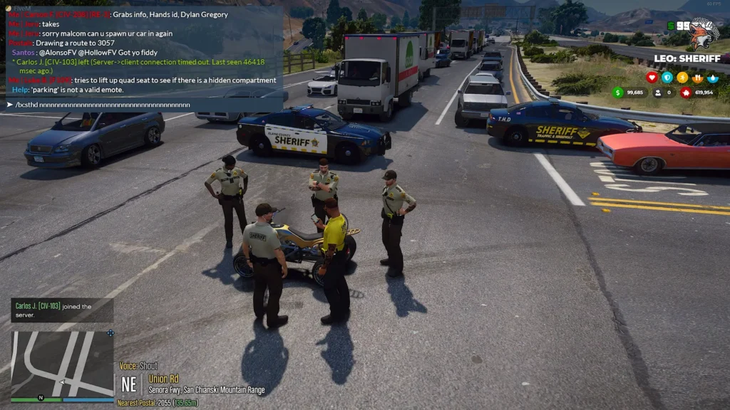 Role Play is the most famous mode on FiveM and other GTA 5 Multiplayers